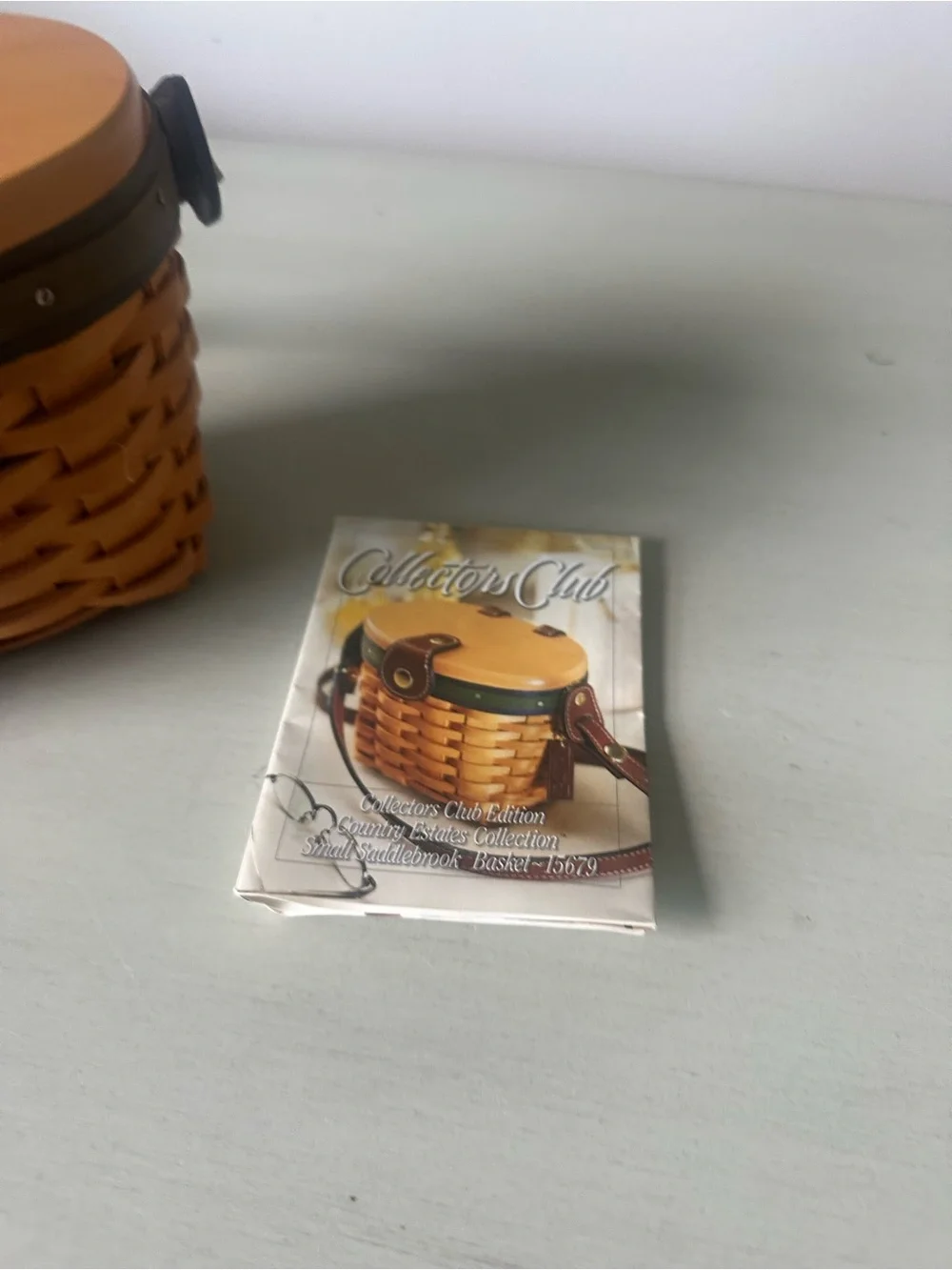 Longaberger collectors club country estates small saddlebrook basket